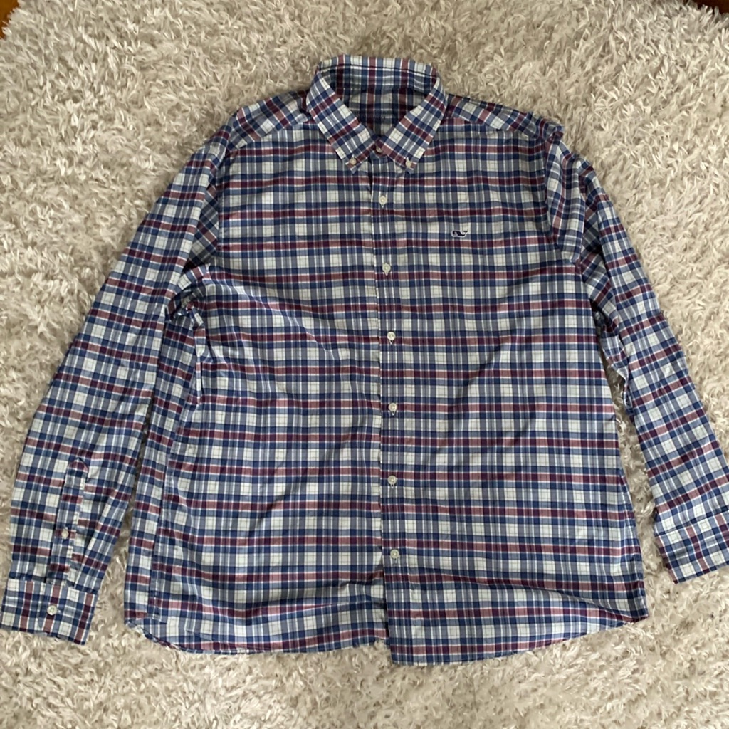 Vineyard Vines Performance Classic Fit Nylon/Spandex Shirt Size Xl